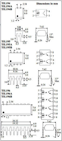 TIL196B Datasheet PDF Isocom 