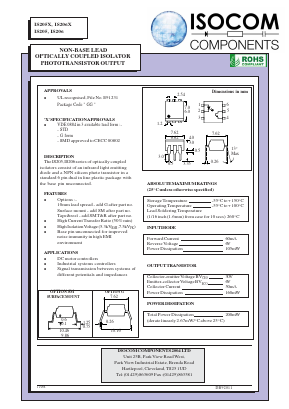 IS205 Datasheet PDF Isocom 