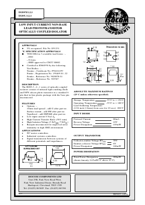 IS205-2 Datasheet PDF Isocom 