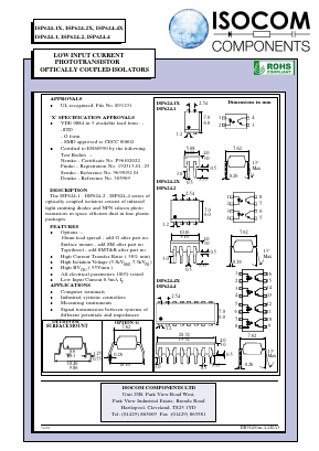 ISP624-2X Datasheet PDF Isocom 