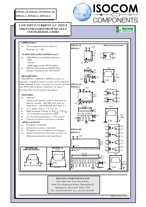ISP626-4 Datasheet PDF Isocom 
