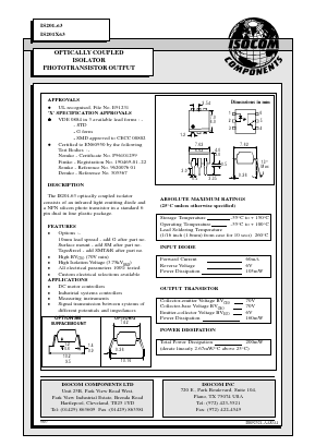 IS201-63 Datasheet PDF Isocom 