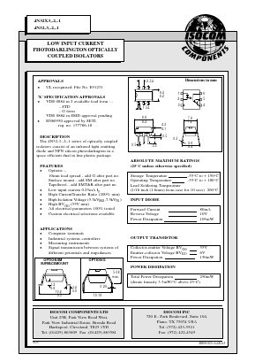 4N32X1 Datasheet PDF Isocom 
