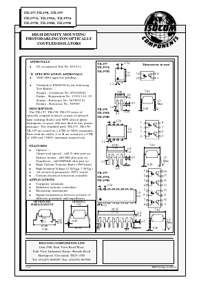 TIL197 Datasheet PDF Isocom 