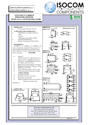 ISP827-2 Datasheet PDF Isocom 