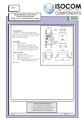 IS357A Datasheet PDF Isocom 