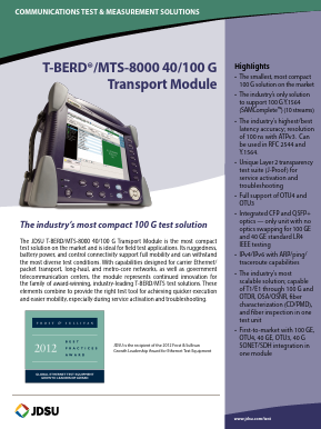 CH043112 Datasheet PDF JDS Uniphase Corporation