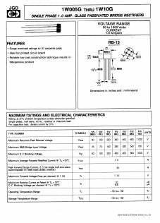 1W06G Datasheet PDF Jinan Gude Electronic Device