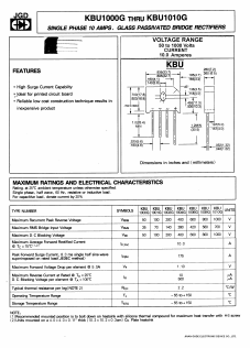 KBU1004G Datasheet PDF Jinan Gude Electronic Device
