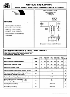 KBP101G Datasheet PDF Jinan Gude Electronic Device