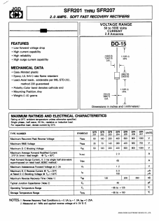 SFR206 Datasheet PDF Jinan Gude Electronic Device