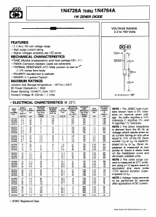1N4728A Datasheet PDF Jinan Gude Electronic Device