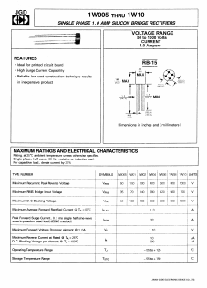 1W04 Datasheet PDF Jinan Gude Electronic Device