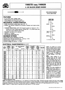 1N957A Datasheet PDF Jinan Gude Electronic Device