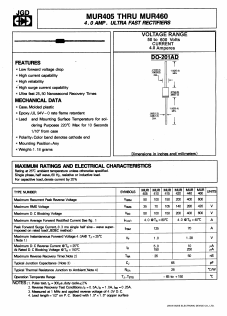 MUR440 Datasheet PDF Jinan Gude Electronic Device
