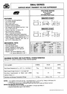 SMAJ11A Datasheet PDF Jinan Gude Electronic Device