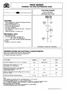 P6KE10 Datasheet PDF Jinan Gude Electronic Device