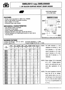 SMBJ5953D Datasheet PDF Jinan Gude Electronic Device