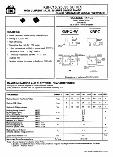 KBPC3510G Datasheet PDF Jinan Gude Electronic Device