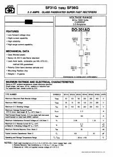 SF31G Datasheet PDF Jinan Gude Electronic Device