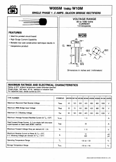 W08M Datasheet PDF Jinan Gude Electronic Device