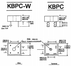 KBPC3510/W Datasheet PDF Jinan Gude Electronic Device