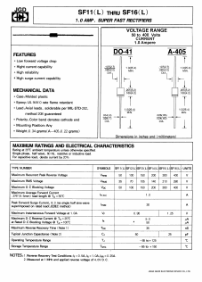 SF11 Datasheet PDF Jinan Gude Electronic Device