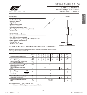 SF105 Datasheet PDF Jinan Jingheng (Group) Co.,Ltd