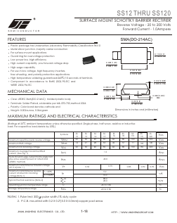SS12 Datasheet PDF Jinan Jingheng (Group) Co.,Ltd