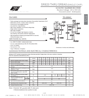 SR880 Datasheet PDF Jinan Jingheng (Group) Co.,Ltd