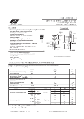 SRF20100LCT Datasheet PDF Jinan Jingheng (Group) Co.,Ltd