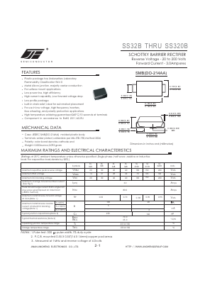 SS36B Datasheet PDF Jinan Jing Heng Electronics Co., Ltd.