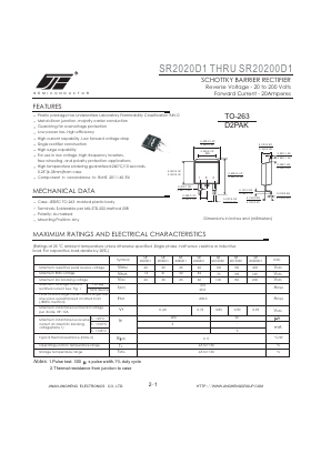 SR20150D1 Datasheet PDF Jinan Jing Heng Electronics Co., Ltd.