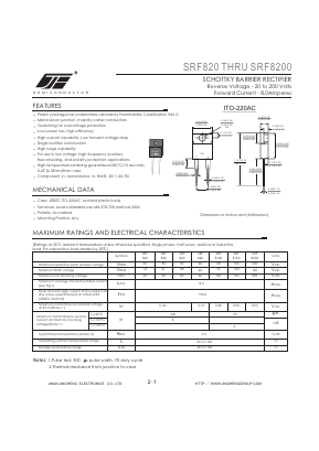 SRF820 Datasheet PDF Jinan Jing Heng Electronics Co., Ltd.