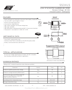 SS34LS Datasheet PDF Jinan Jing Heng Electronics Co., Ltd.