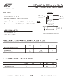 MM3Z2V2B Datasheet PDF Jinan Jing Heng Electronics Co., Ltd.