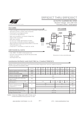 SRF820CT Datasheet PDF Jinan Jing Heng Electronics Co., Ltd.