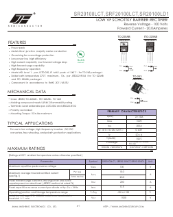 SR20100LD1 Datasheet PDF Jinan Jing Heng Electronics Co., Ltd.