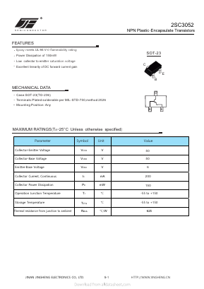 C3052 Datasheet PDF Jinan Jing Heng Electronics Co., Ltd.