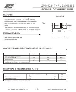 ZMM5246 Datasheet PDF Jinan Jing Heng Electronics Co., Ltd.