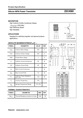 2SC4060 Datasheet PDF Quanzhou Jinmei Electronic
