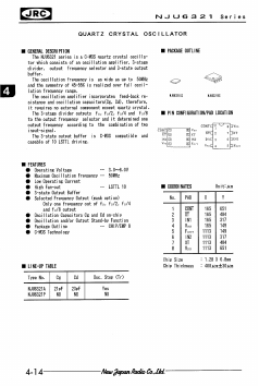 NJU6321AC Datasheet PDF Japan Radio Corporation 