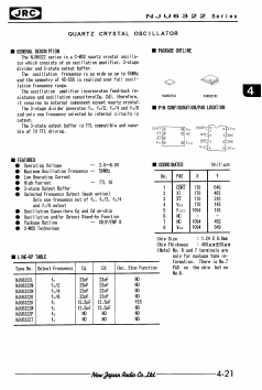 NJU6322 Datasheet PDF Japan Radio Corporation 