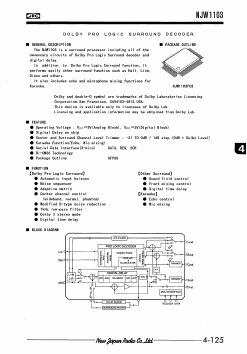 NJW1103 Datasheet PDF Japan Radio Corporation 