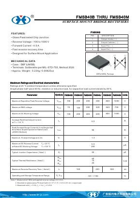 FMSB40K Datasheet PDF Guangzhou Juxing Electronic Co., Ltd.