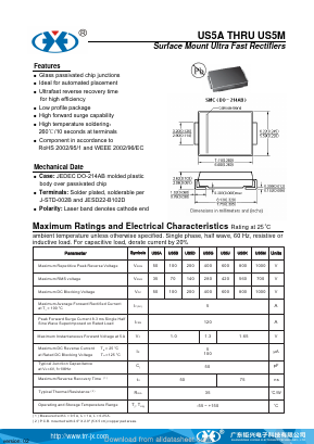 US5M Datasheet PDF Guangzhou Juxing Electronic Co., Ltd.