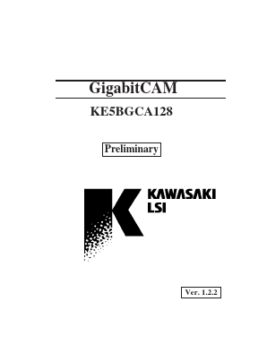 KE5BGCA128 Datasheet PDF KAWASAKI MICROELECTRONICS