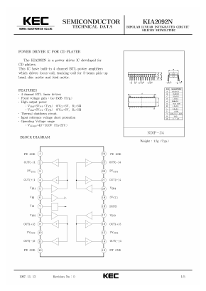 KIA2092N Datasheet PDF KEC