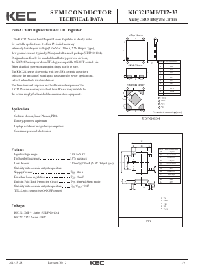 KIC3213MF19 Datasheet PDF KEC