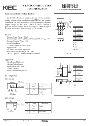 KIC3201S-T-60 Datasheet PDF KEC